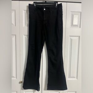 Maurices Black Flare Wide Leg Jeans